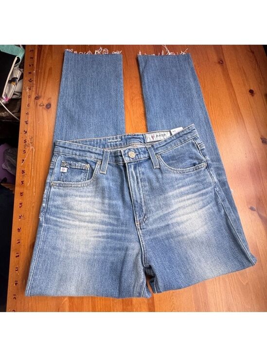 Ag Adriano Goldschmied Denim - AG Adriano Goldschmied the Isabelle high rise straight cropped jeans size 27r